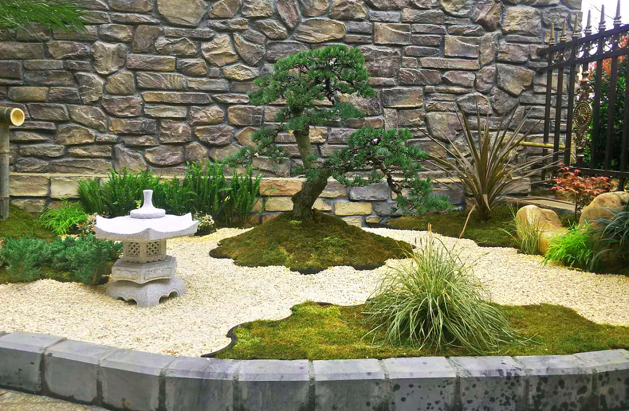 砖砌小花园,超轻粘土小花园场景,创意阳台小花园_大山谷图库
