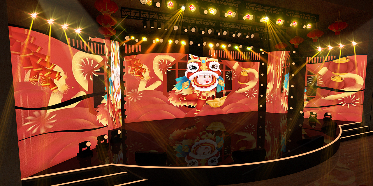 翼城春晚2020舞美方案-2020年10月30日作（图ZMjc4MjMzMzAw） - 场景 - 站酷设计师华仔001原创素材 - 站酷ZCOOL
