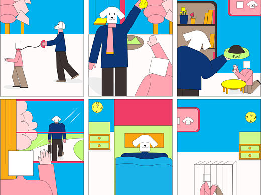 宠物（个人主页-ZNTYzMzY2ODA=） - 商业插画 - 站酷设计师猴面包树djy原创素材 - 站酷ZCOOL