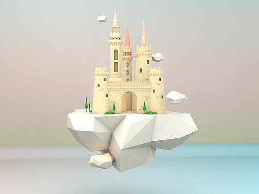 城堡-c4d