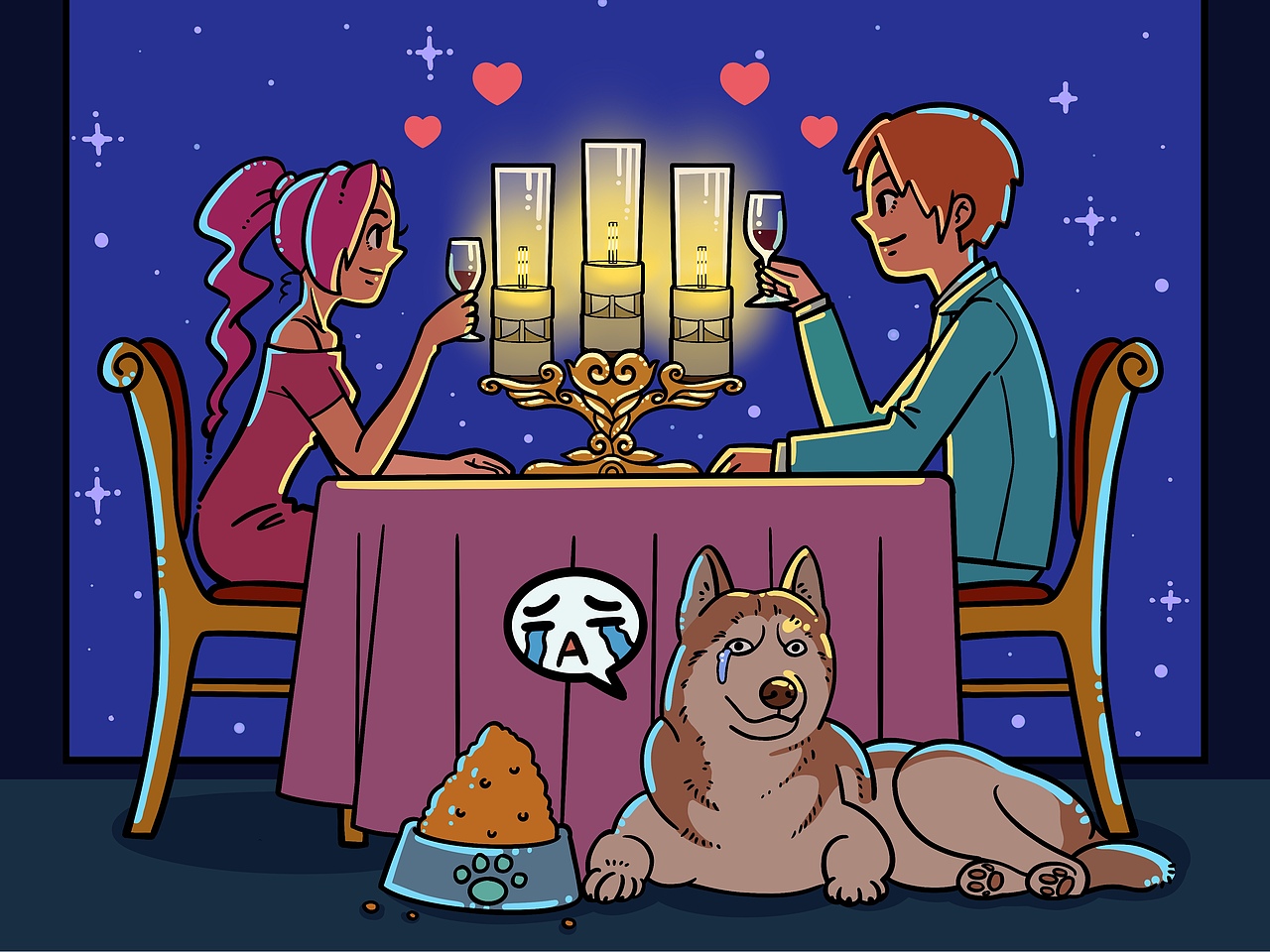 8月份给索尼影音微博创作的插画【客户商稿】