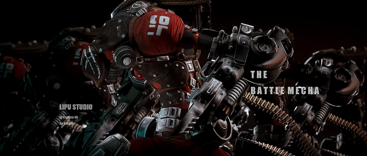 《The Battle Mecha》风格图渲染练习（图ZMzExMDY4NzMy） - 其他三维 - 站酷设计师Liup_原创素材 - 站酷ZCOOL