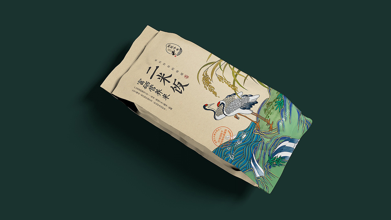 富硒鹤泉净米包装手提盒