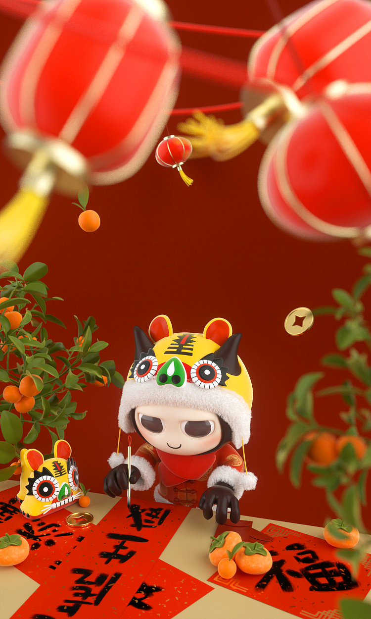 YOUNG AGILE-YAYA-春节海报2022（图ZMjg2Mjk5MTcy） - 其他三维 - 站酷设计师年轻灵动原创素材 - 站酷ZCOOL