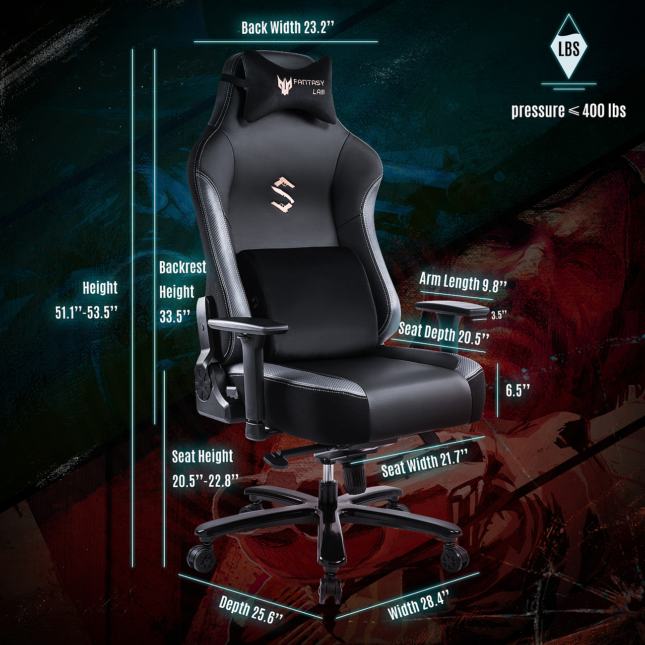 亚马逊主辅图-电竞椅A