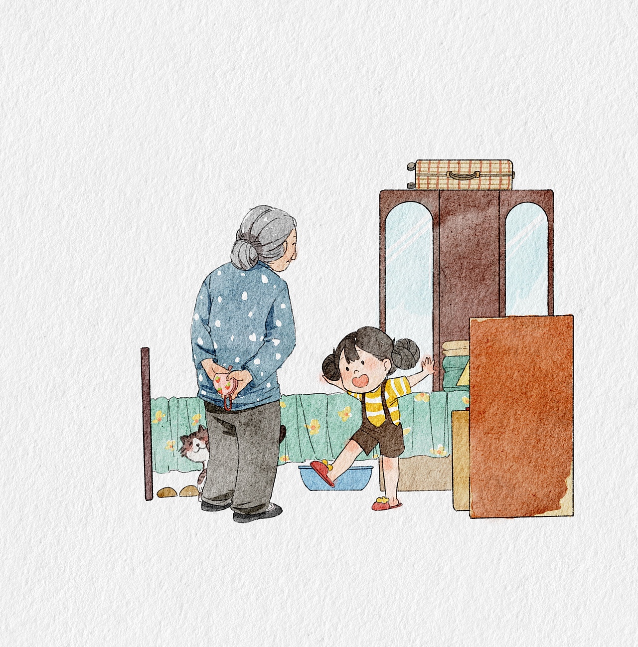 去年合作的绘本《爷爷家的暑假》（图ZMzcwNjI2MzUy） - 绘本 - 站酷设计师阿库库原创素材 - 站酷ZCOOL