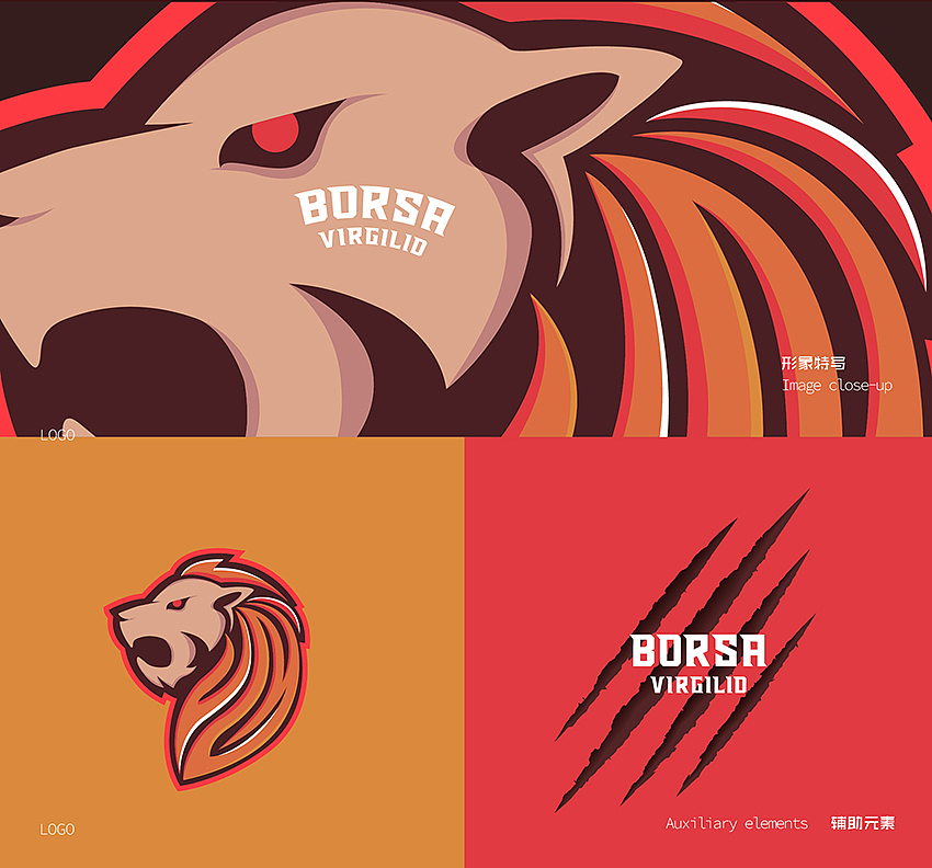 《BORSA VIRGILID》潮牌服饰VI设计 by 心铭舍