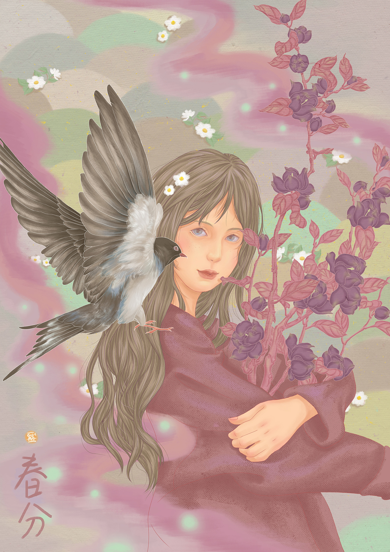 二十四节气插画设计（图ZMTY1ODIzNDc2） - 商业插画 - 站酷设计师柿子辣椒原创素材 - 站酷ZCOOL