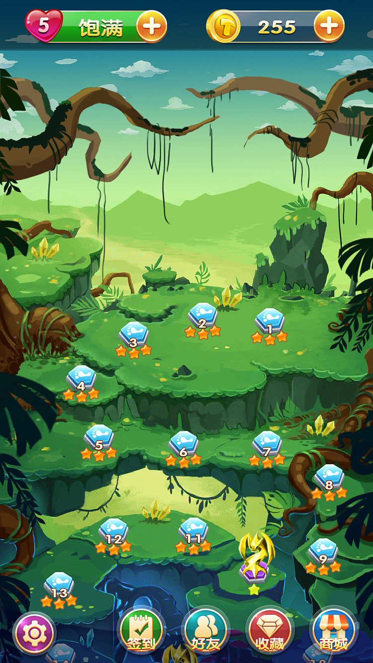 2015年休闲游戏地心历险消消乐作品