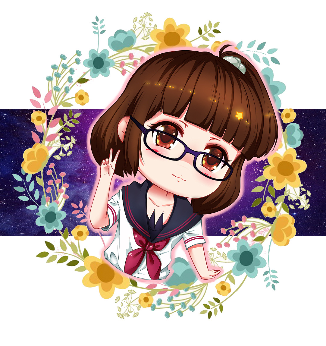 卡通头像练习|动漫|单幅漫画|大明ving - 原创作品 - 站酷 (zcool)