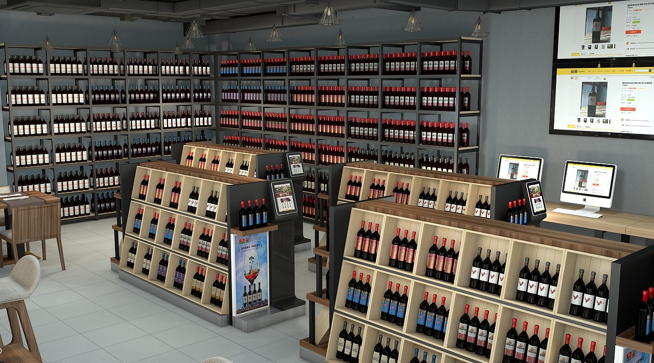 长沙西班红酒有限公司 SI终端店面设计（图ZOTI2MTgzMDA=） - 家装设计 - 站酷设计师hm0512x原创素材 - 站酷ZCOOL