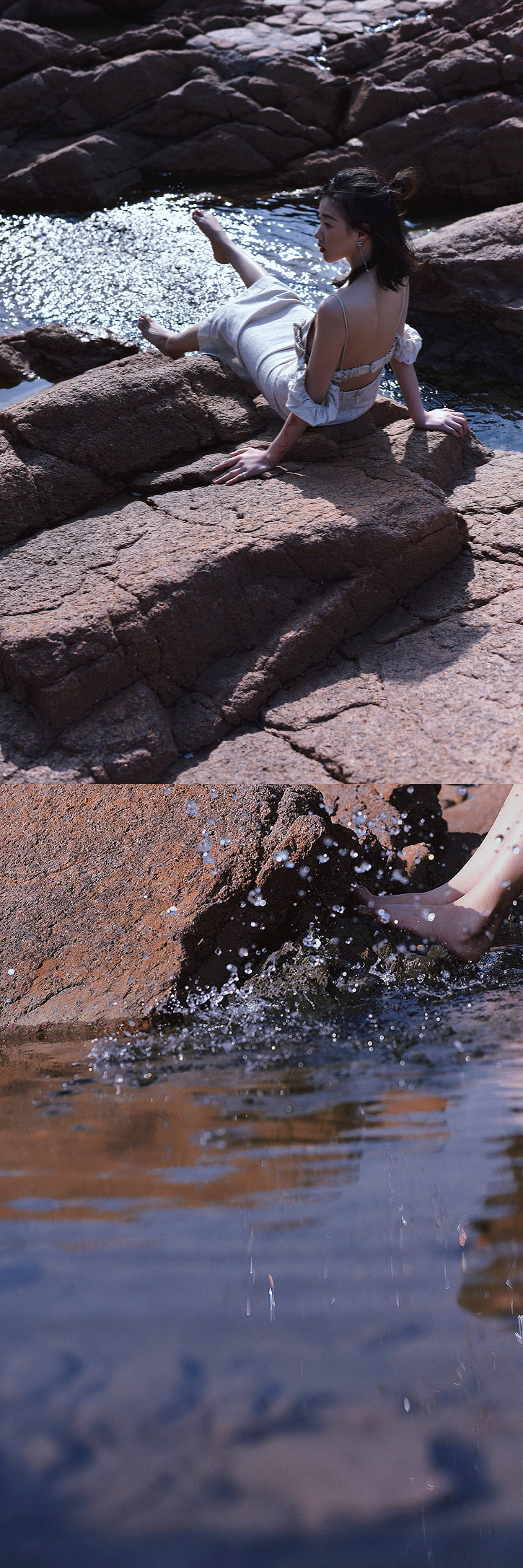 太阳强烈  水波温柔