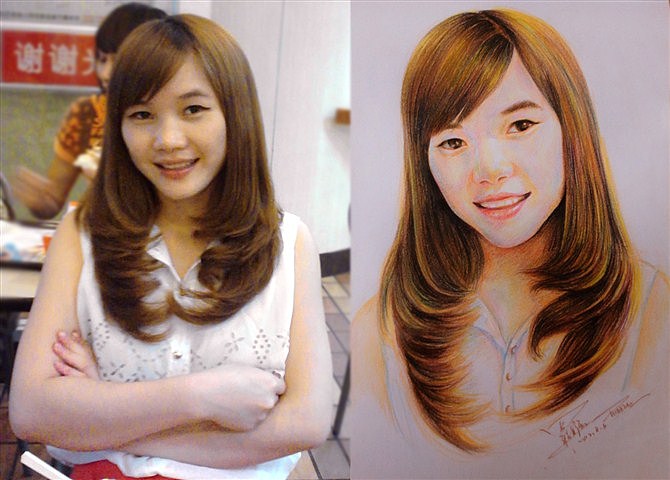 帮一朋友画的,不知道像不像呢= =