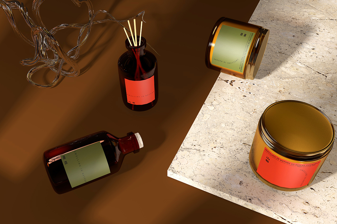 《野》 精油护肤品 精油香薰蜡烛品牌包装设计