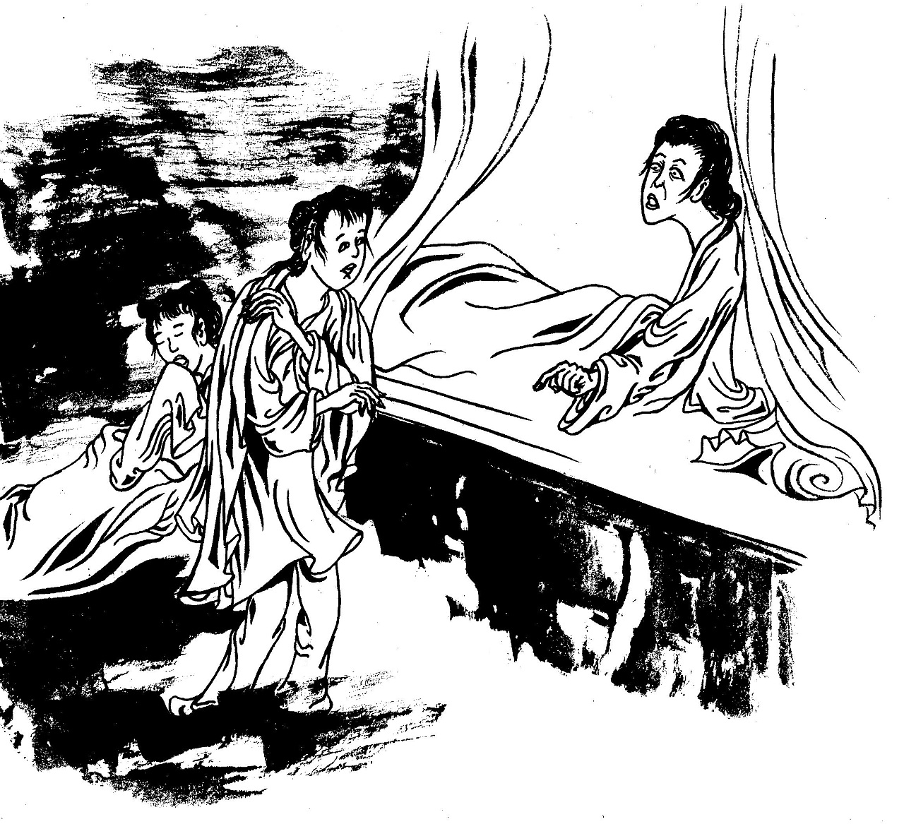 故事插图-聊斋志异-喷水|插画|创作习作|西西博 - 原创作品 - 站酷