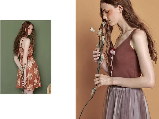 广州小众女装拍摄  雪纺纱裙拍摄