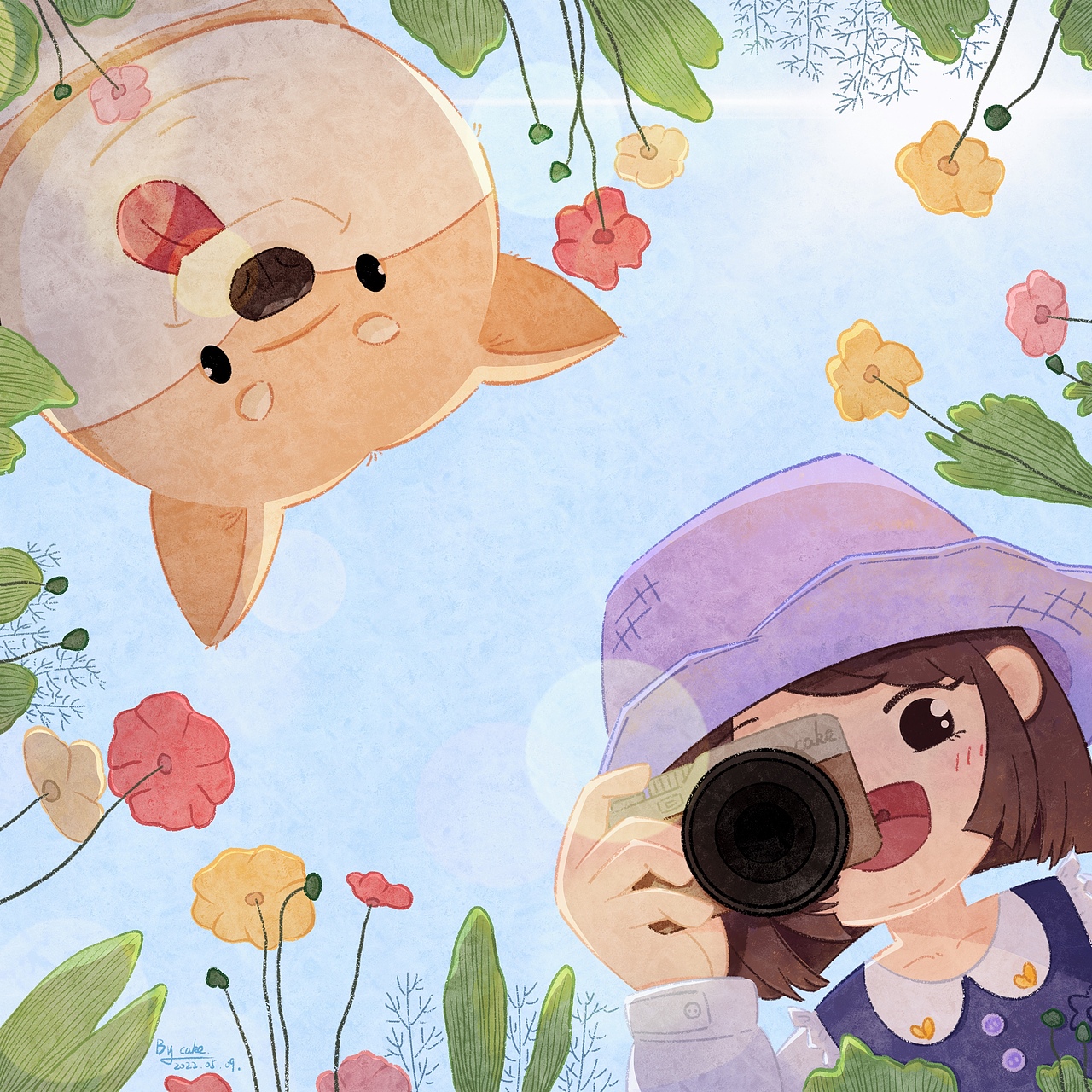 遛狗记（图ZMzAwMzk2MjQw） - 绘本 - 站酷设计师圆滚滚奶油caaake原创素材 - 站酷ZCOOL
