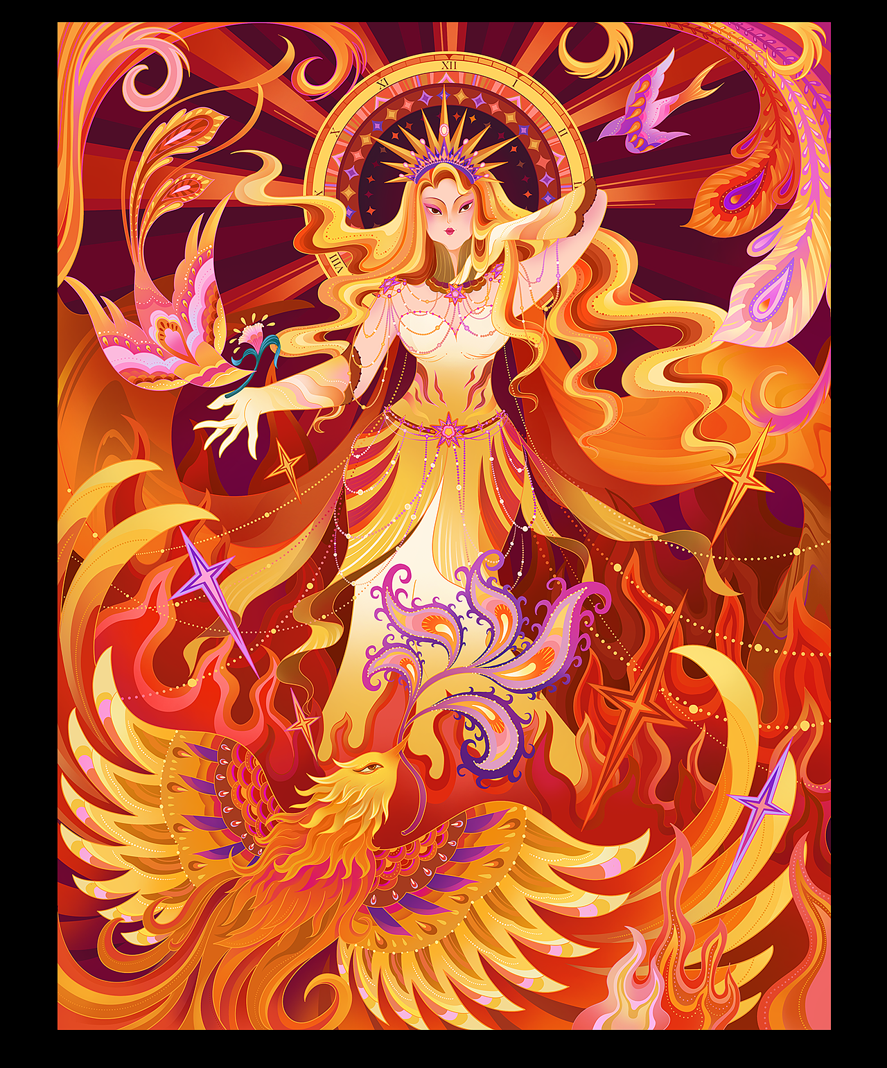 三八女神节主题插画｜时光礼赞（图ZMzMxNjYwNzM2） - 商业插画 - 站酷设计师小野仙踪原创素材 - 站酷ZCOOL