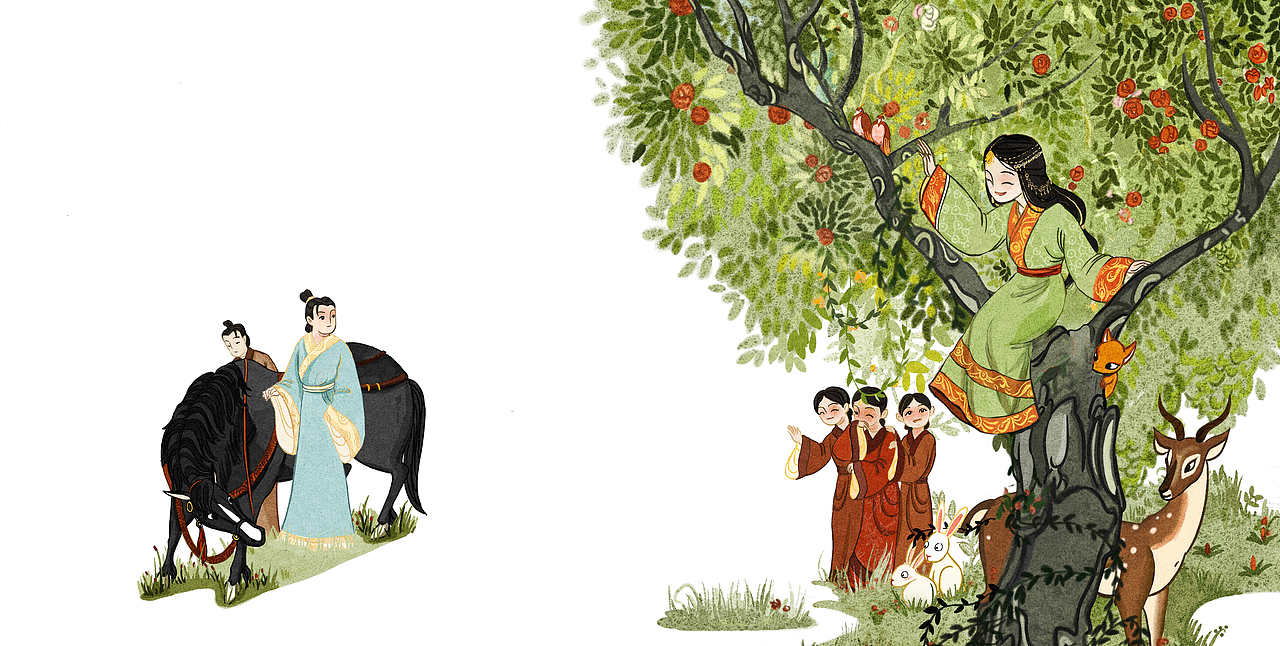 猿啾啾兮夜鸣
the gibbons mourn, howling all the night;<br><br>风飒飒兮木萧萧<br>the wind whistles and the trees are bare.<br><br>思公子兮徒离忧<br>"i am thing of the young lord; i sorrow in vain."