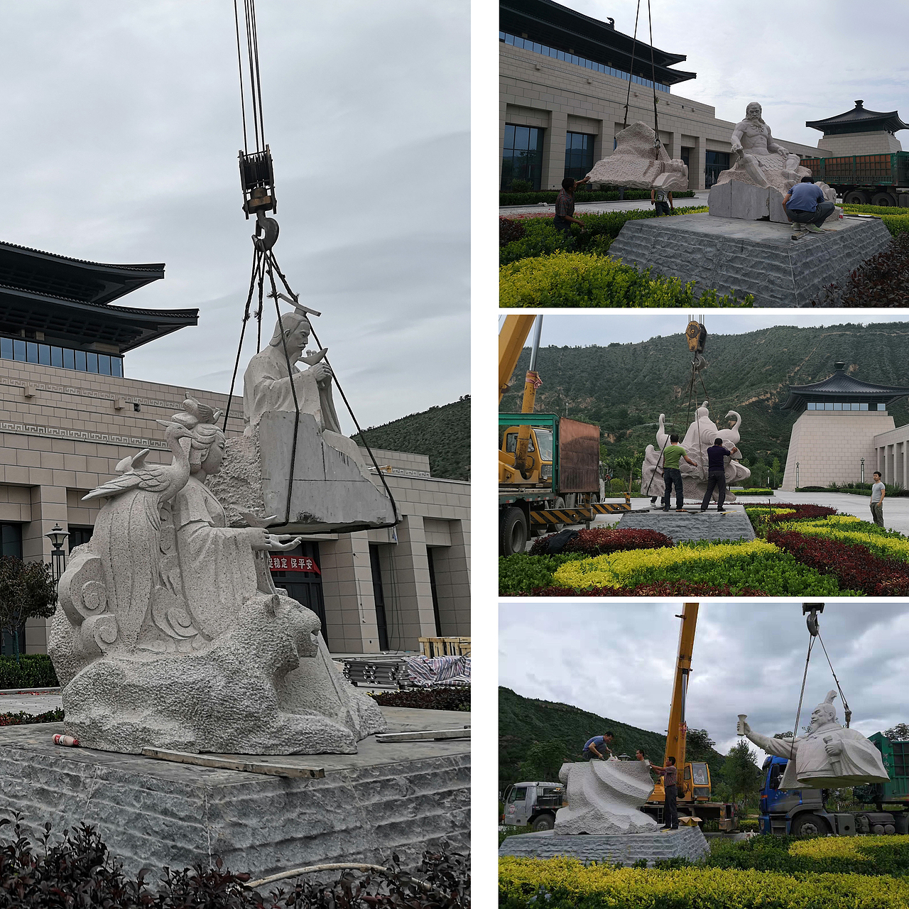 平凉博物馆名人雕塑