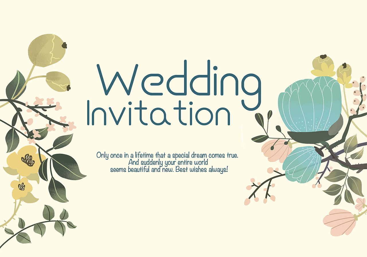 Wedding Card设计（图ZMjIyMjgxNTgw） - 商业插画 - 站酷设计师羊腿子原创素材 - 站酷ZCOOL