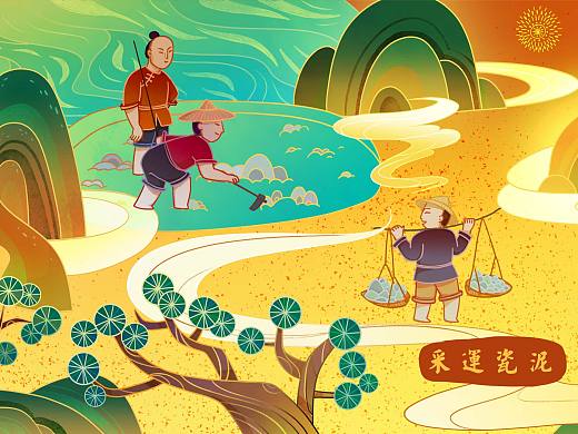 瓷器烧造图