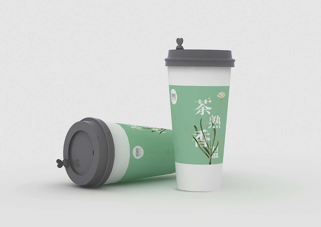茶饮品牌VI设计（图ZMTkzMTE4MTg4） - 品牌 - 站酷设计师Aaooon原创素材 - 站酷ZCOOL