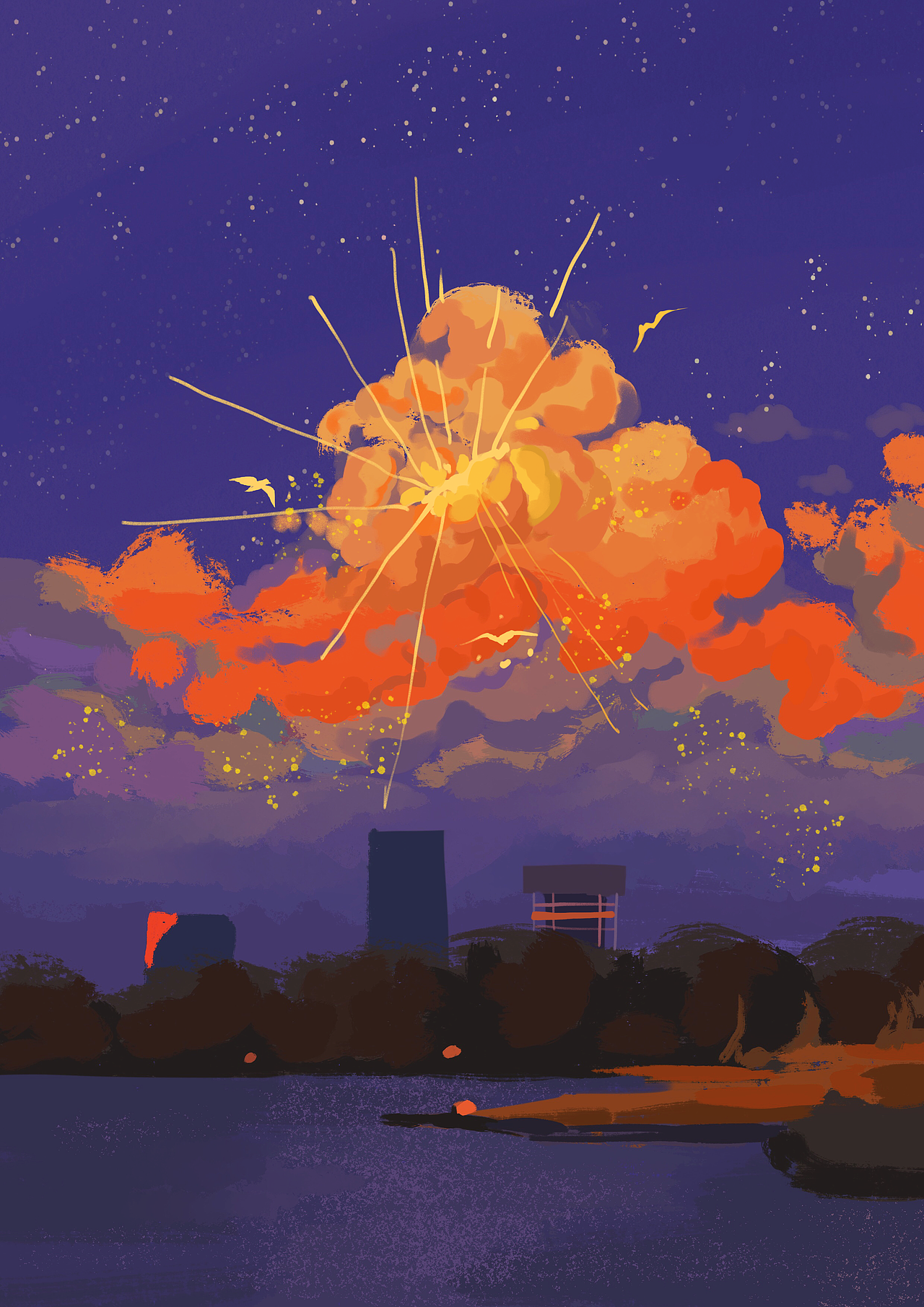 色彩速涂60天 深层绚丽的梦（图ZMjk0NTQxNDY0） - 创作习作 - 站酷设计师十六ou原创素材 - 站酷ZCOOL