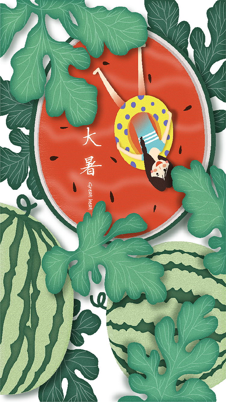 二十四节气小练习（图ZMTE1MTA0NzQw） - 闪屏/壁纸 - 站酷设计师Huan00原创素材 - 站酷ZCOOL