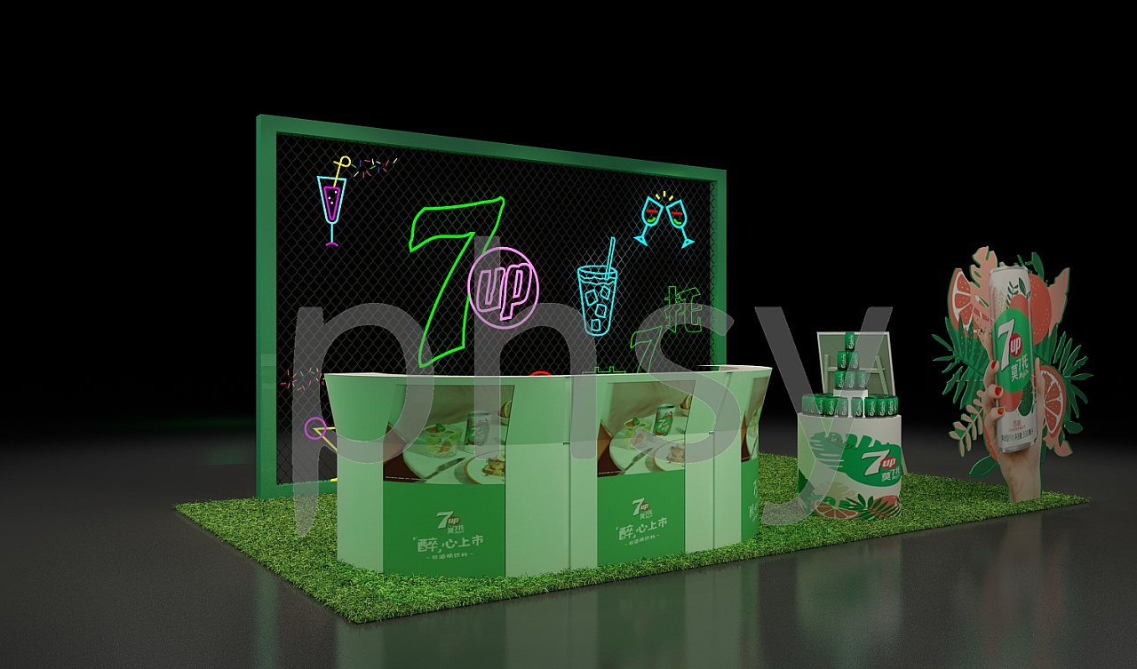 饮料展台|三维|其他三维|phsy - 原创作品 - 站酷 (zcool)