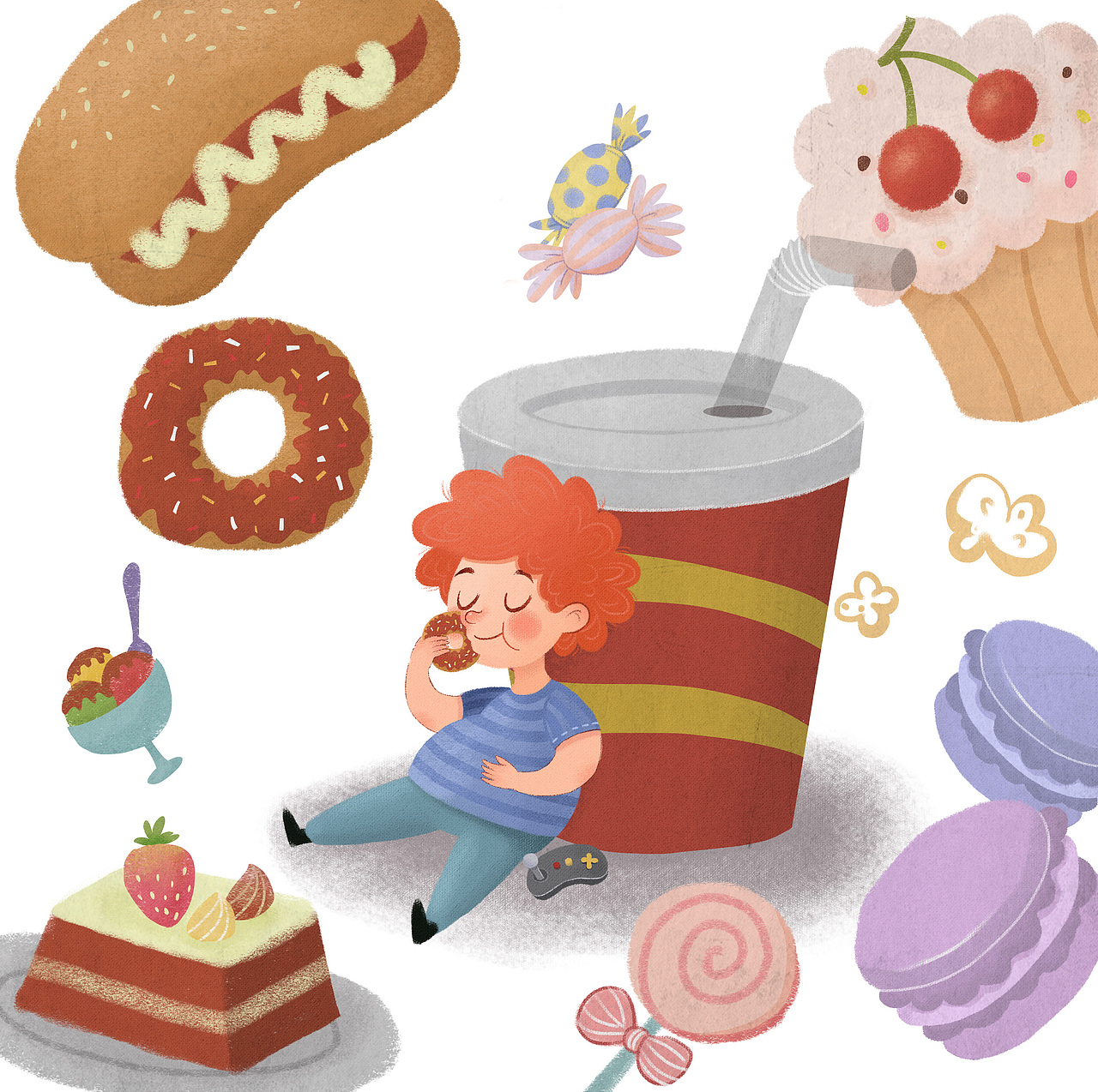 儿童绘本 星球快餐店（图ZMzgyNzQxNDg=） - 商业插画 - 站酷设计师孙西西原创素材 - 站酷ZCOOL