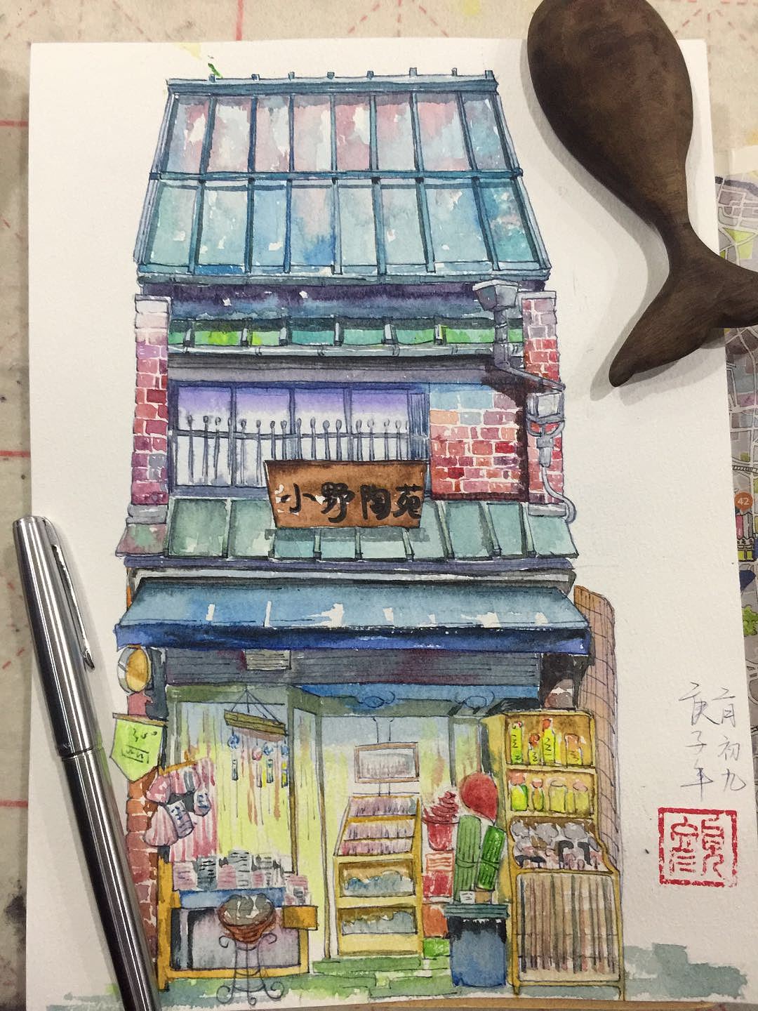 東京老鋪臨?。ǚ窃瓌?chuàng)設計，只是臨?。▓DZMTk4NDAxODky） - 創(chuàng)作習作 - 站酷設計師嶼初原創(chuàng)素材 - 站酷ZCOOL