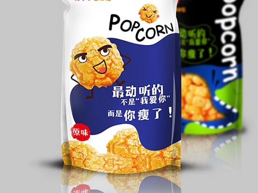原创卡通爆米花包装