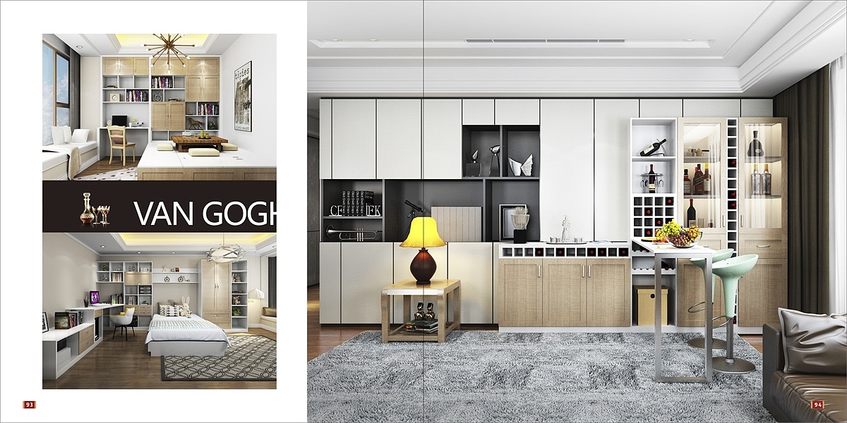 郑州全屋家具定制图册色卡设计印刷