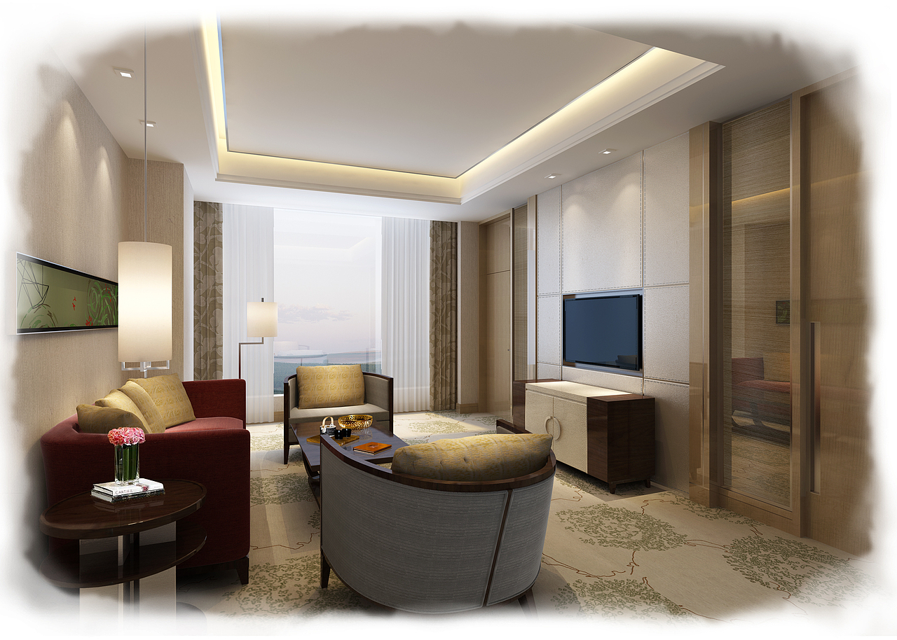 餐厅酒店效果图作品