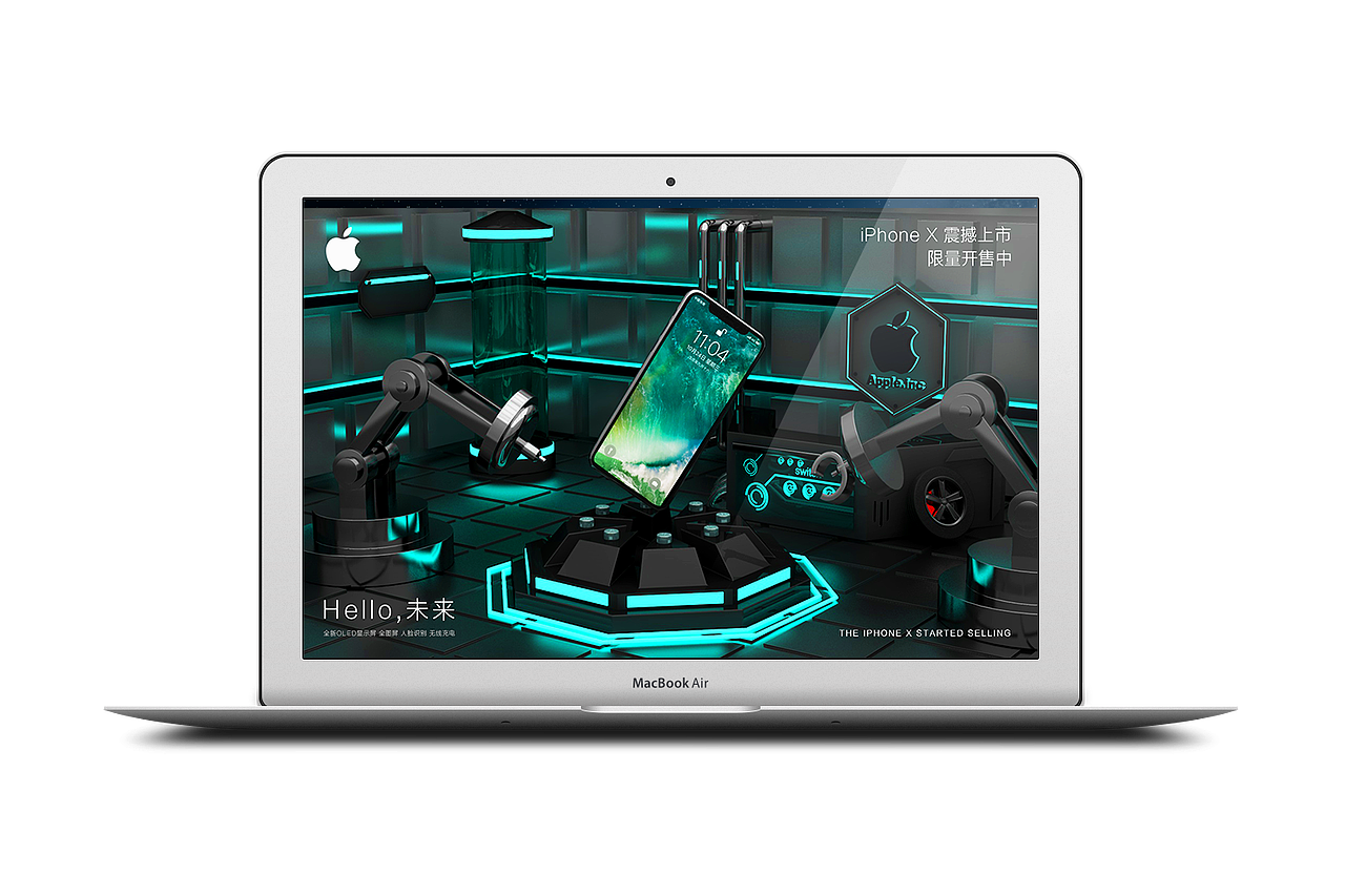 iPhone X C4D三维创意设计（图ZMTM1NzkxNjg4） - 场景 - 站酷设计师落落同学原创素材 - 站酷ZCOOL