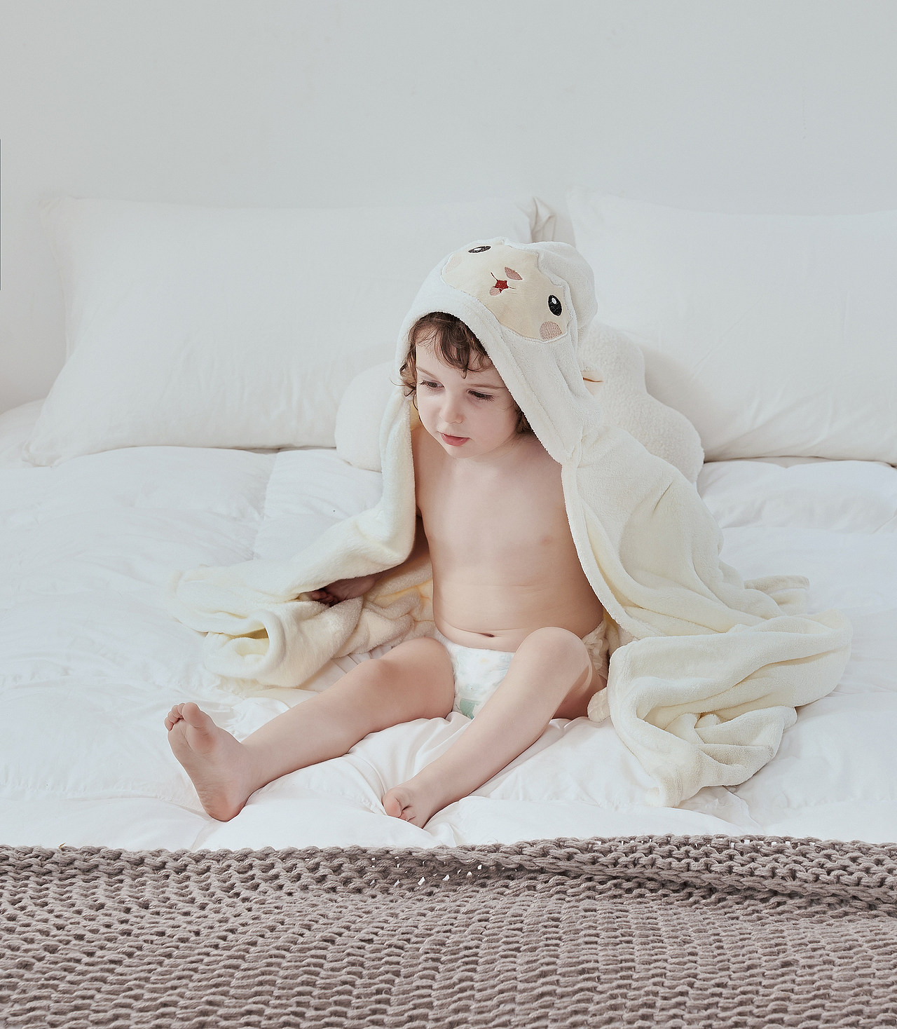 儿童睡袋家纺毛毯拍摄