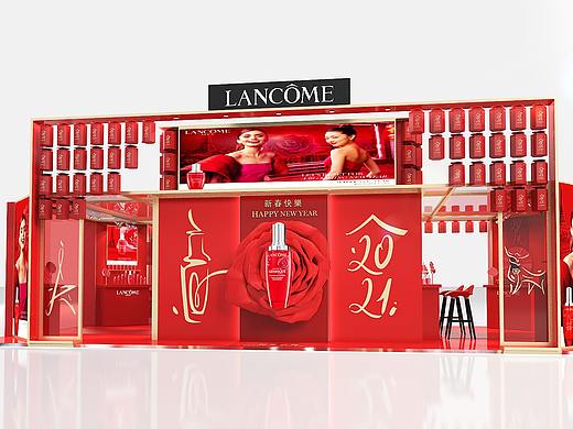 兰蔻2021新年展台设计