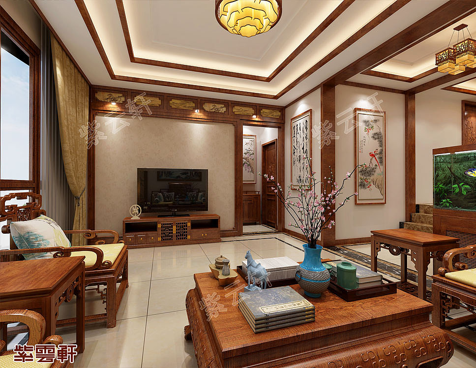 客厅仿古中式装修