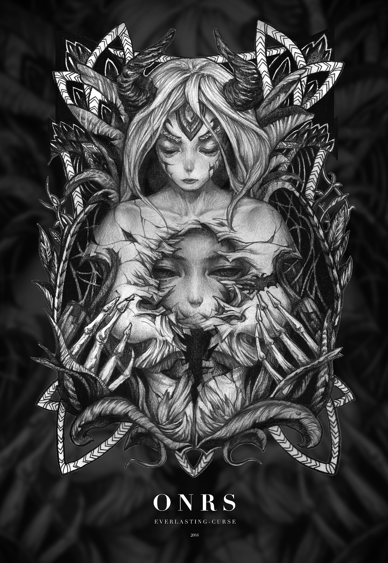 近期作品《Everlasting Curse》，《.》（图ZNTIyMzY0NjA=） - 创作习作 - 站酷设计师7Ois原创素材 - 站酷ZCOOL