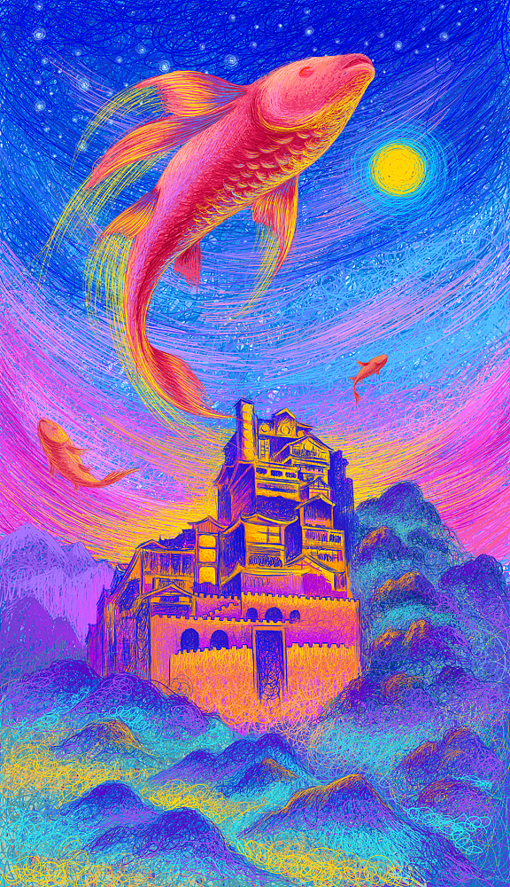 LAMY重庆店主视觉插画《山城·起航》《雾都·归来》(图ZOTgyNjEwNjA=) - 商业插画 - 站酷设计师feii原创素材 - 站酷ZCOOL