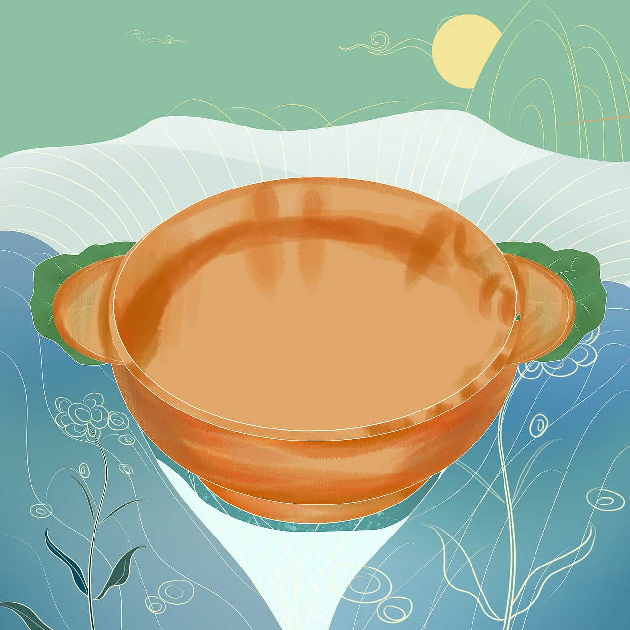 美食插画线稿与上色（图ZMjY1NDI5NDAw） - 创作习作 - 站酷设计师大画菠萝原创素材 - 站酷ZCOOL