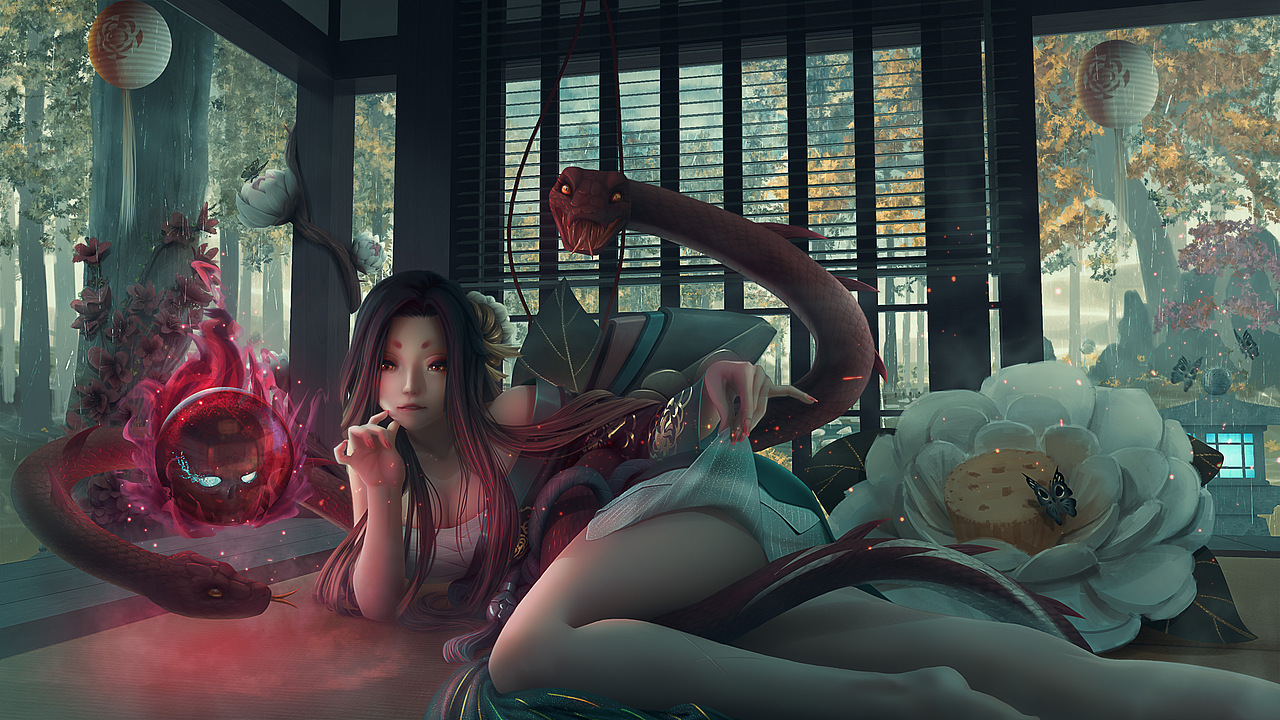 缚骨清姬贞桐山茗