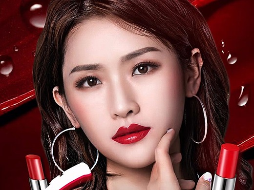 美妆类电商头图视频:口红