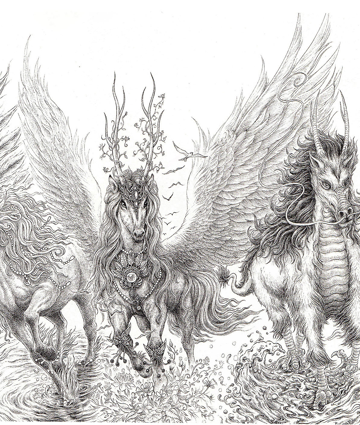 《天马行空图》傅淳强手绘作品(图ZMTE5OTMzMzU2) - 绘画 - 站酷设计师傅淳强画者之旅原创素材 - 站酷ZCOOL