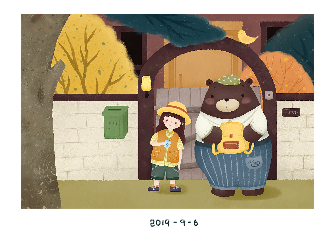 儿童插画上色练习（图ZMTc1NjYyMDgw） - 儿童插画 - 站酷设计师久六原创素材 - 站酷ZCOOL