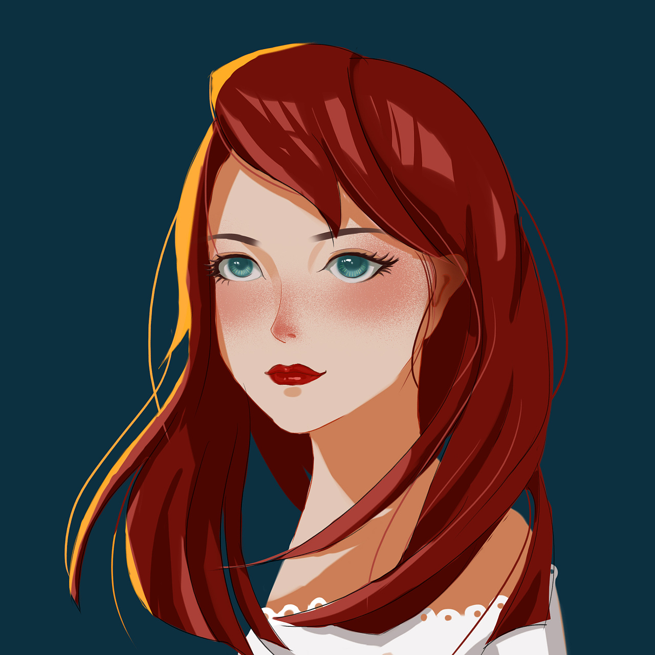 头像|插画|创作习作|雪地里的兔子c - 原创作品 - 站酷 (zcool)