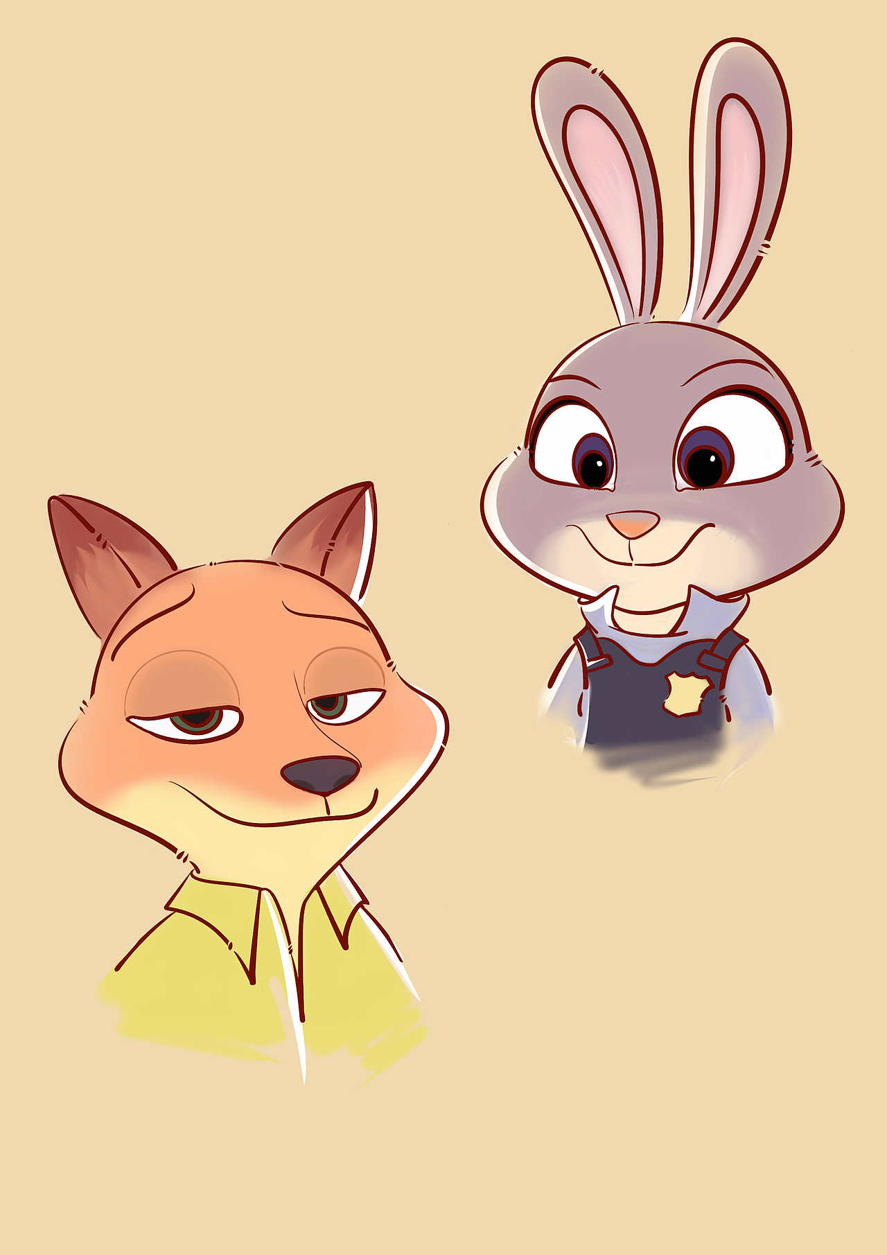 疯狂动物城 狐尼克和兔朱迪