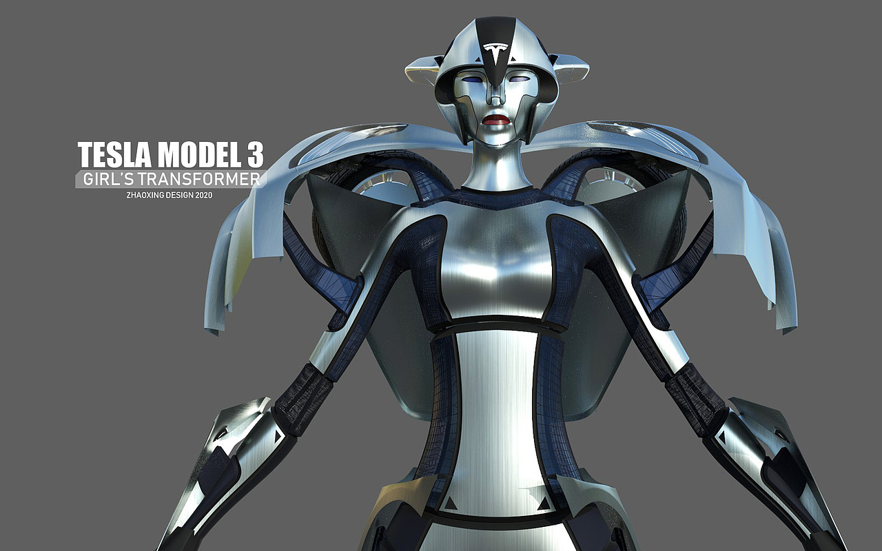 特斯拉model3的同人变化实验（图ZMjAwNTA1MTEy） - 交通工具 - 站酷设计师老模王原创素材 - 站酷ZCOOL