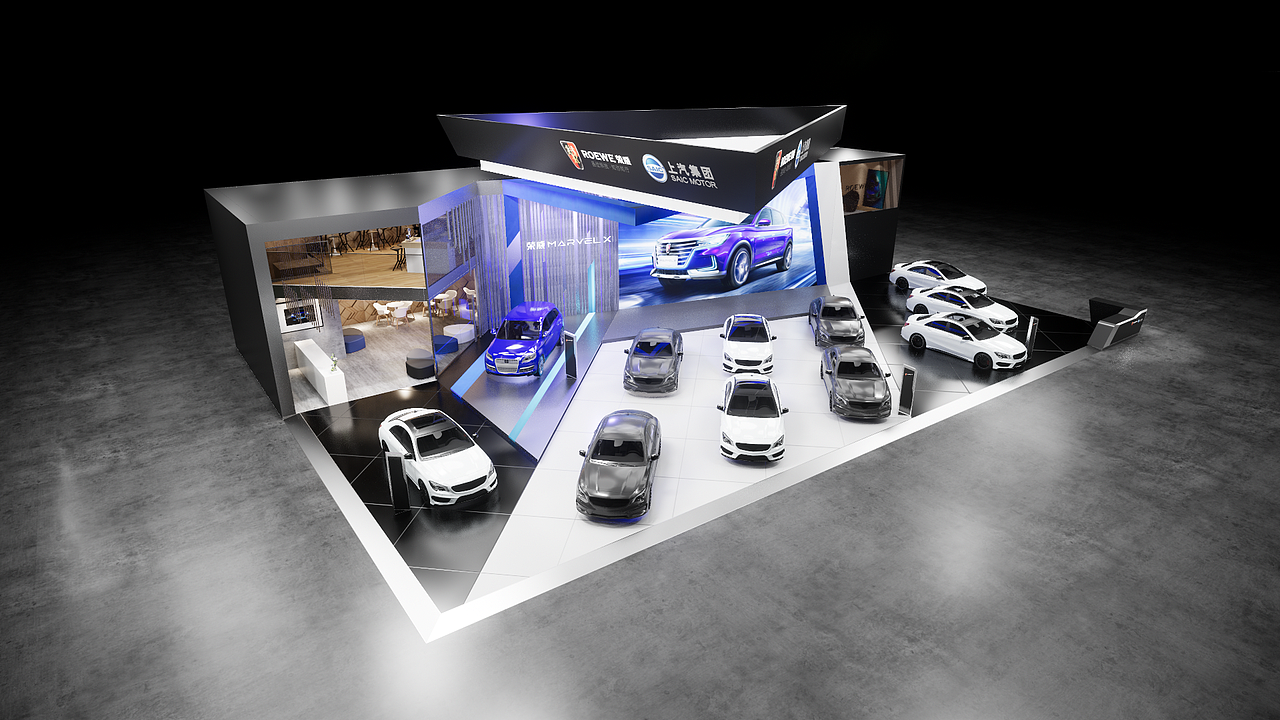 车展设计/上汽荣威/科技未来感/创意互动/新车发布会（图ZMTg4NDk1NTY0） - 展陈设计 - 站酷设计师Andy_Kuang原创素材 - 站酷ZCOOL